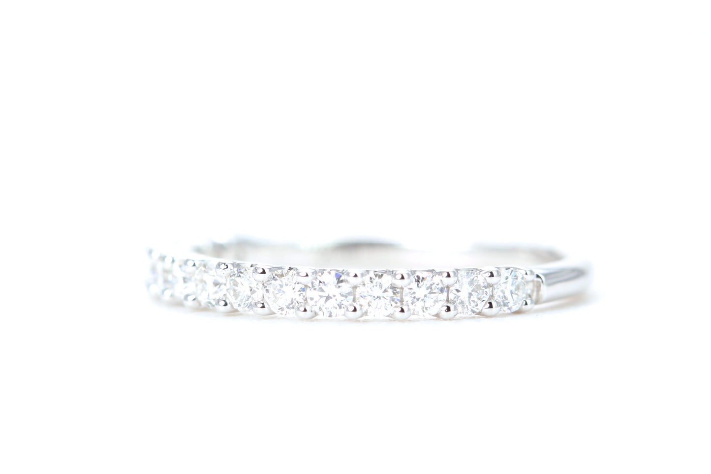 Micro Pavé 1/2 Carat Diamond Ring in 14K White Gold