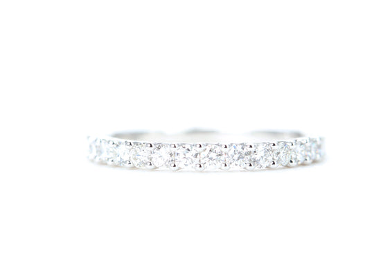 Micro Pavé 1/2 Carat Diamond Ring in 14K White Gold