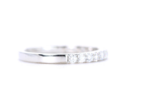 Micro Pavé Diamond Ring 1/2 Carat in Platinum