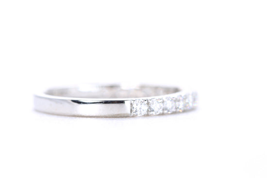 Micro Pavé Diamond Ring 1/2 Carat in Platinum