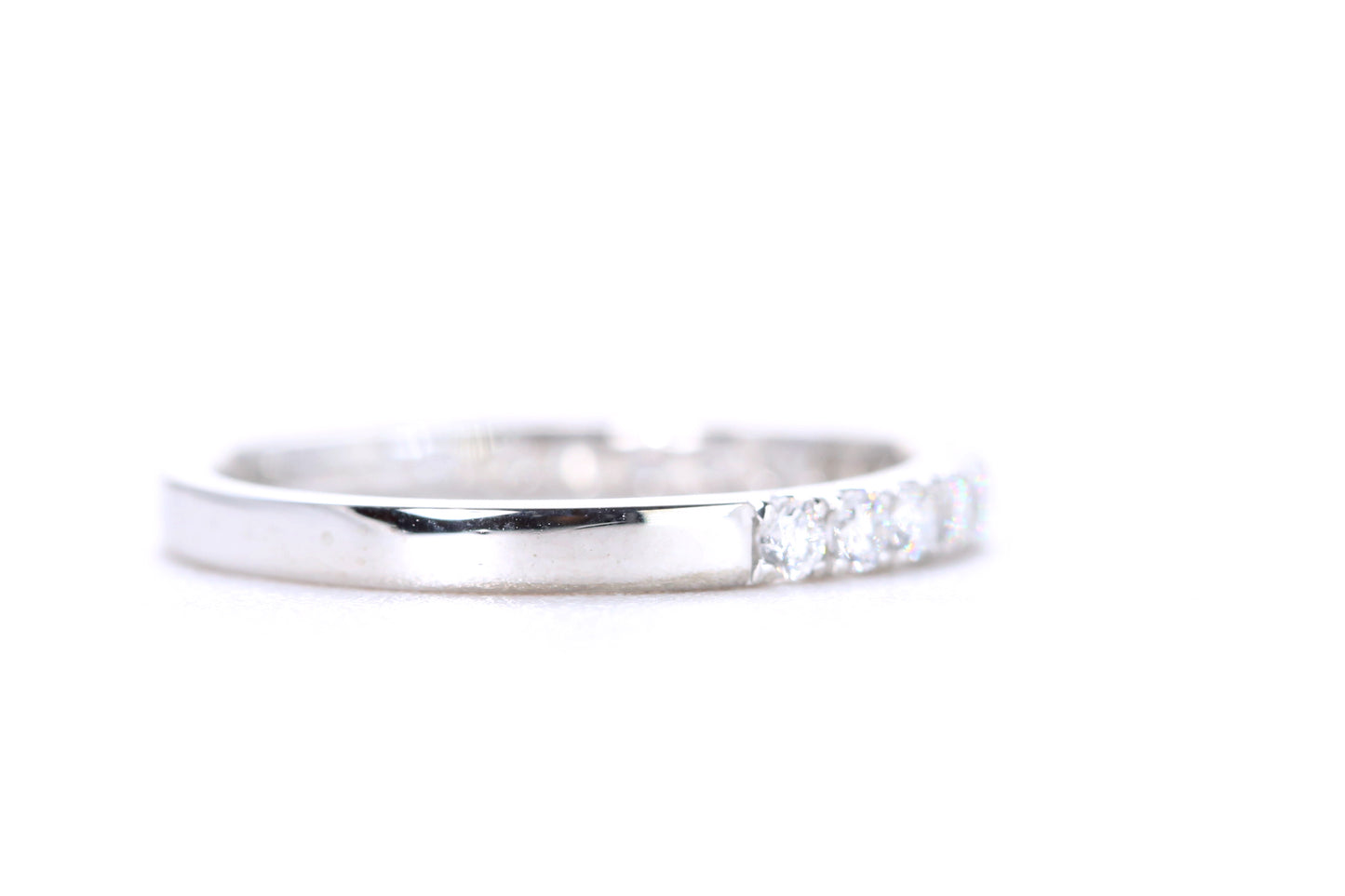 Micro Pavé Diamond Ring 1/2 Carat in Platinum