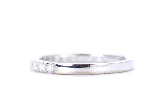 Micro Pavé Diamond Ring 1/2 Carat in Platinum