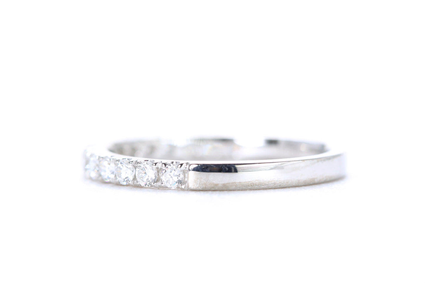 Micro Pavé Diamond Ring 1/2 Carat in Platinum