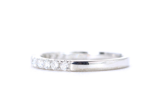 Micro Pavé Diamond Ring 1/2 Carat in Platinum