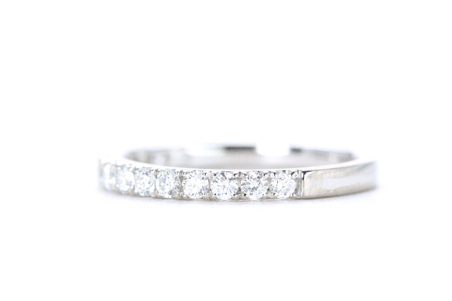 Micro Pavé Diamond Ring 1/2 Carat in Platinum