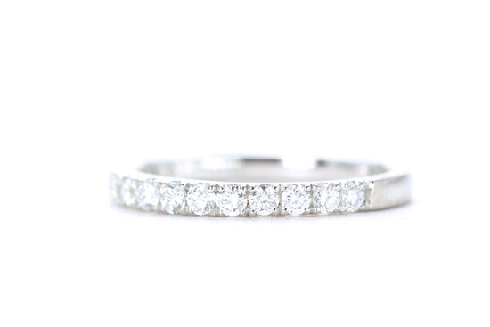 Micro Pavé Diamond Ring 1/2 Carat in Platinum