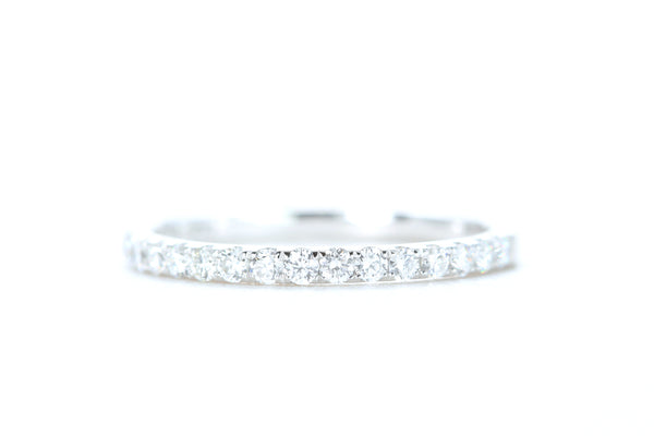 Micro Pavé Diamond Ring 1/3 Carat in Platinum