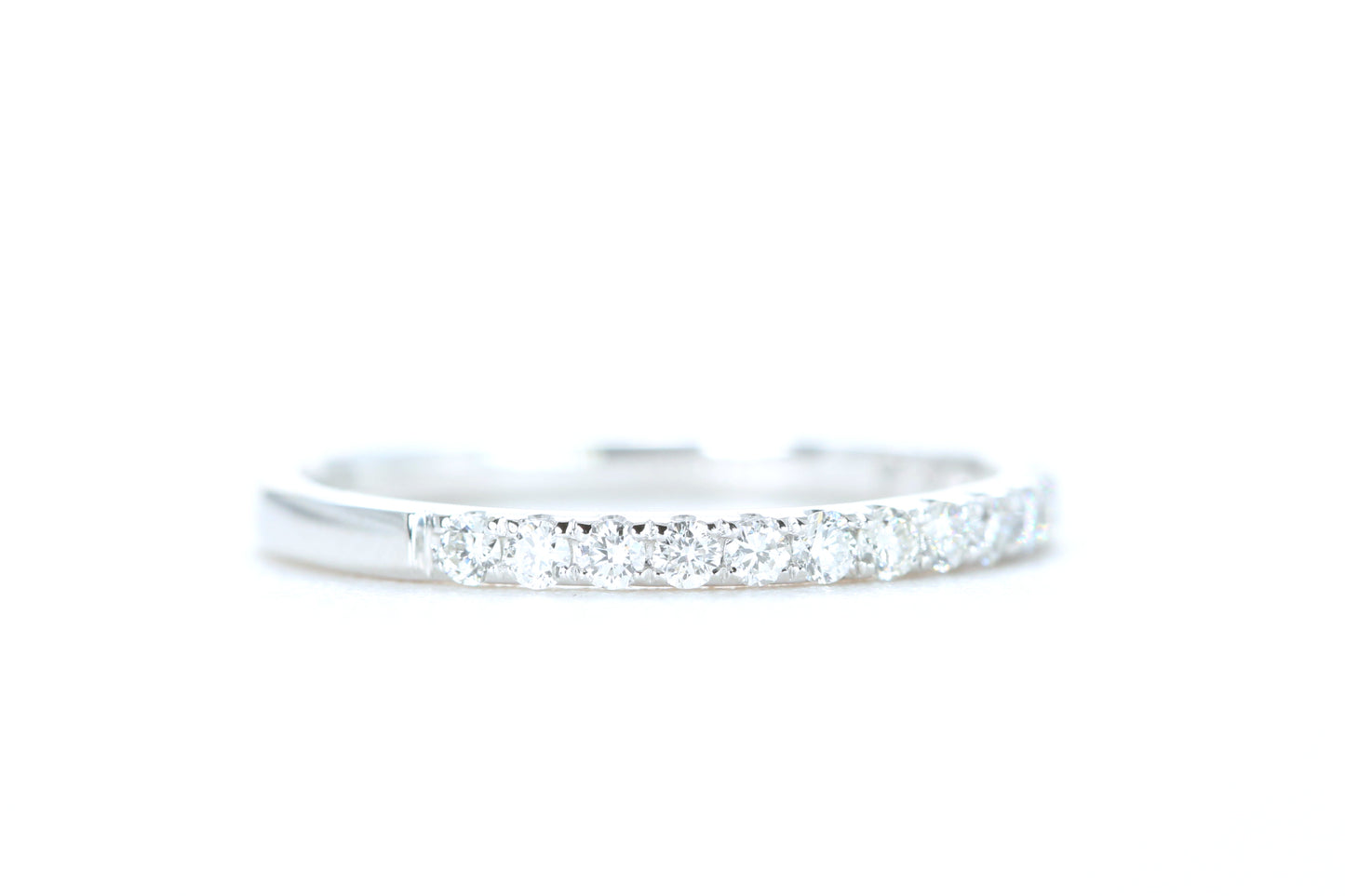 Micro Pavé Diamond Ring 1/3 Carat in Platinum