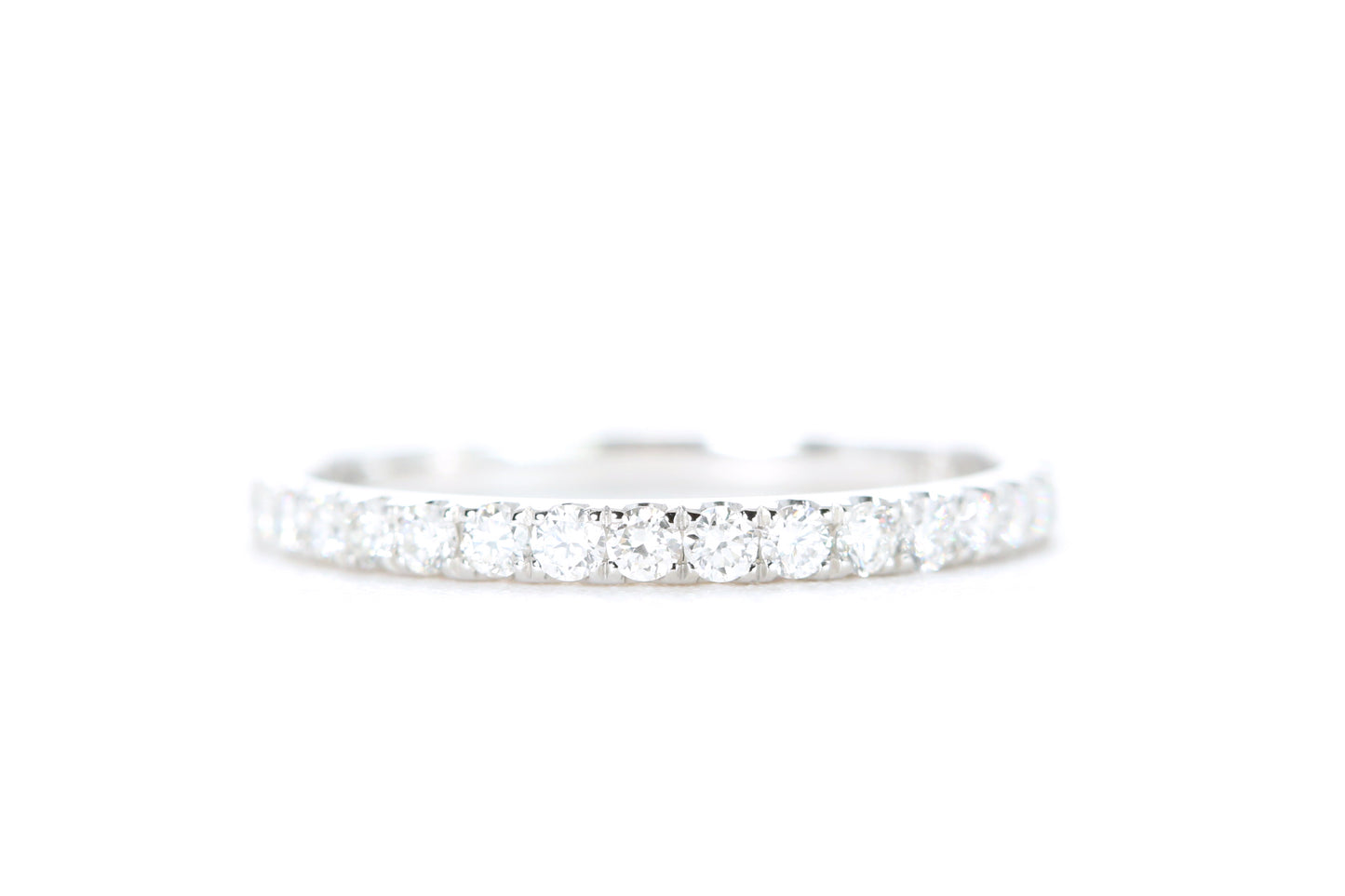 Micro Pavé Diamond Ring 1/3 Carat in White Gold