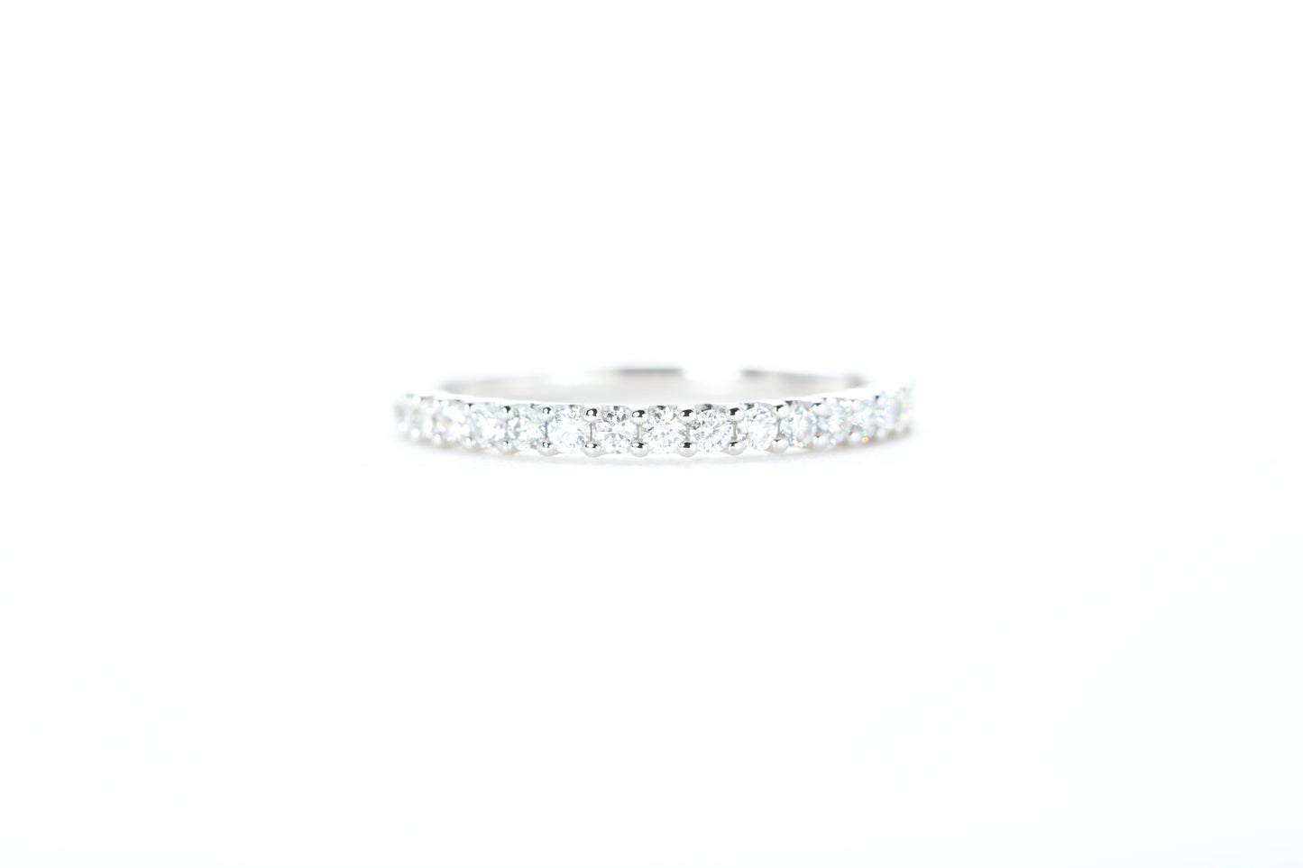 Micro Pavé 1/3 Carat Diamond Ring in 18K White Gold