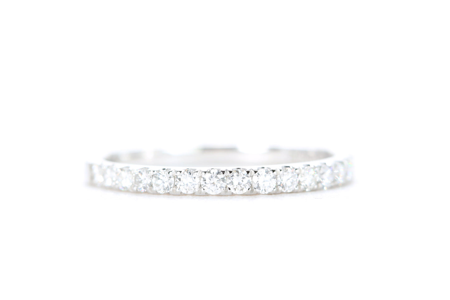 Micro Pavé Diamond Ring 1/3 Carat in White Gold