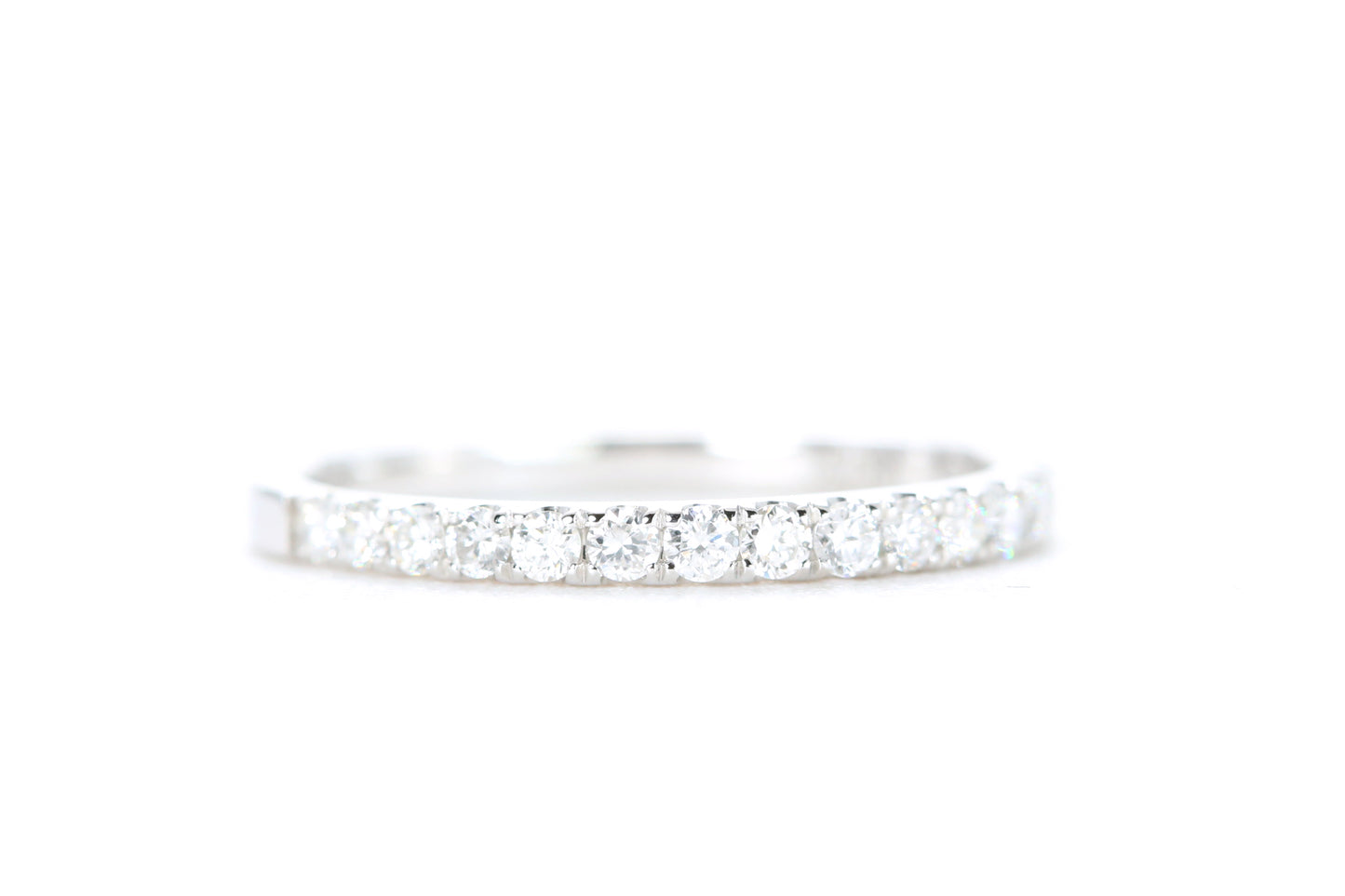 Micro Pavé Diamond Ring 1/3 Carat in White Gold