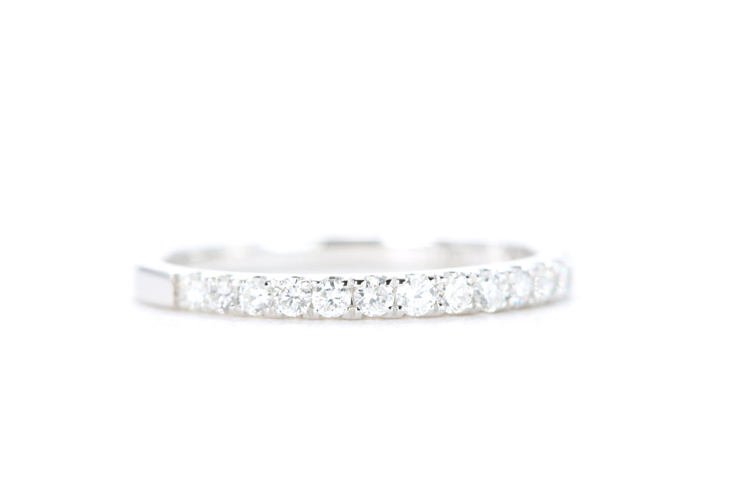 Micro Pavé Diamond Ring 1/3 Carat in White Gold