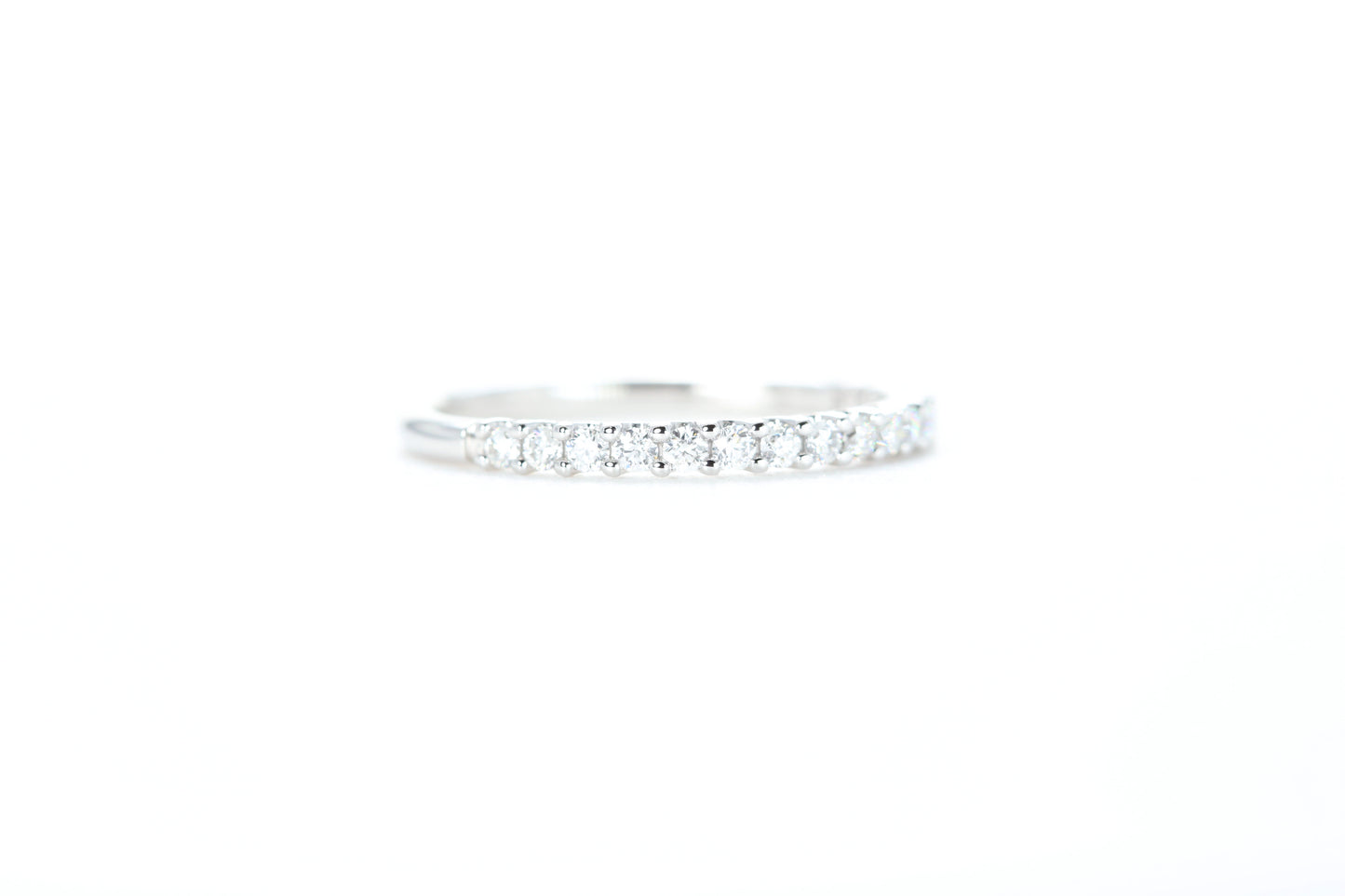 Micro Pavé 1/3 Carat Diamond Ring in 18K White Gold