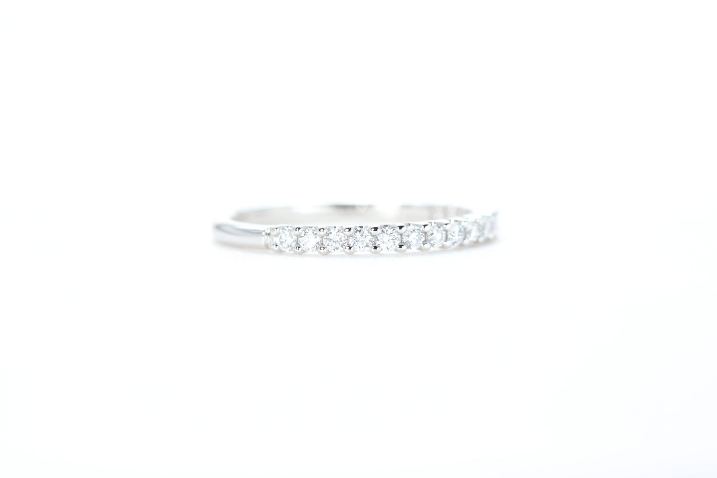 Micro Pavé 1/3 Carat Diamond Ring in 18K White Gold