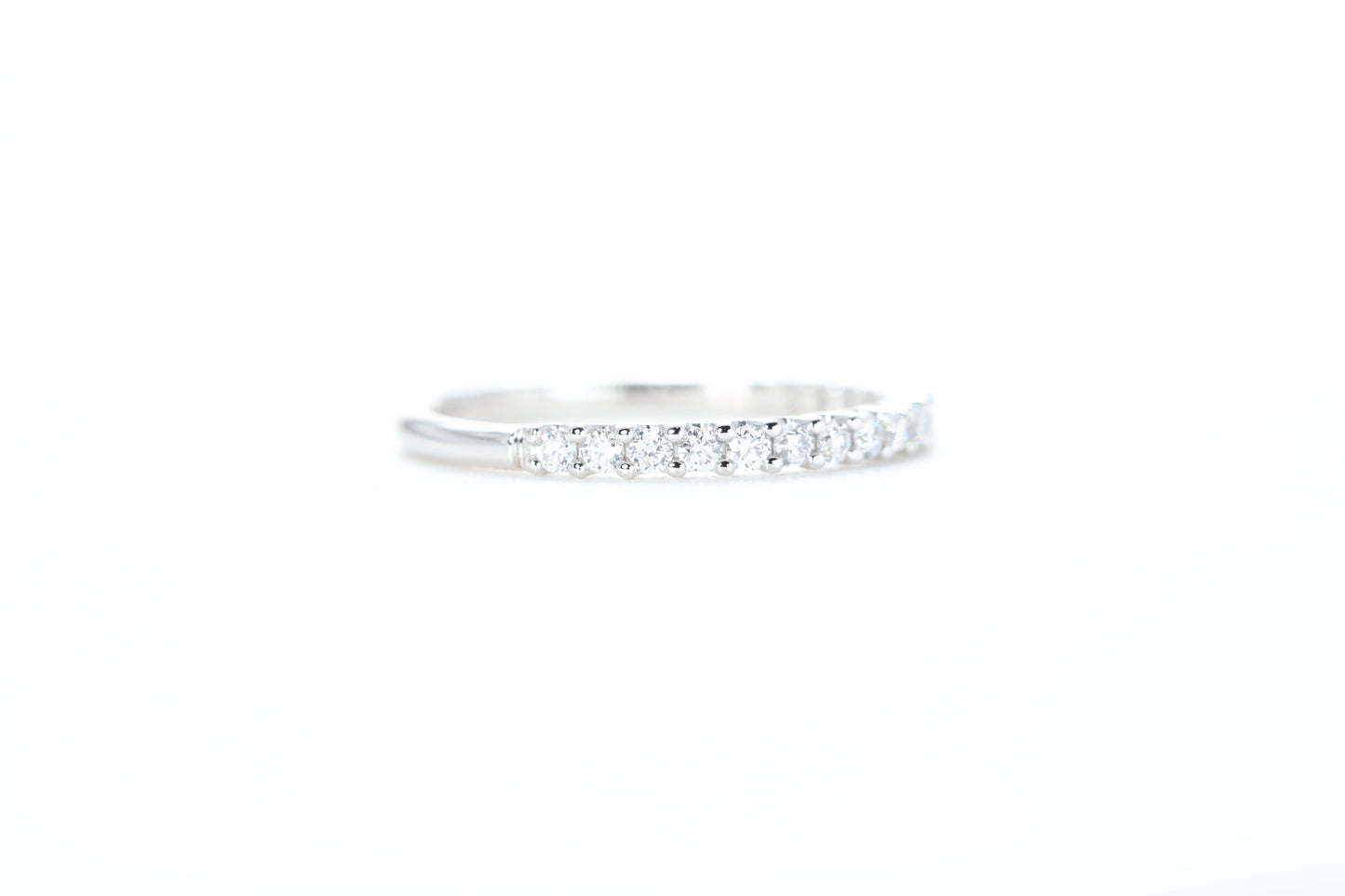 Micro Pavé 1/3 Carat Diamond Ring in 18K White Gold