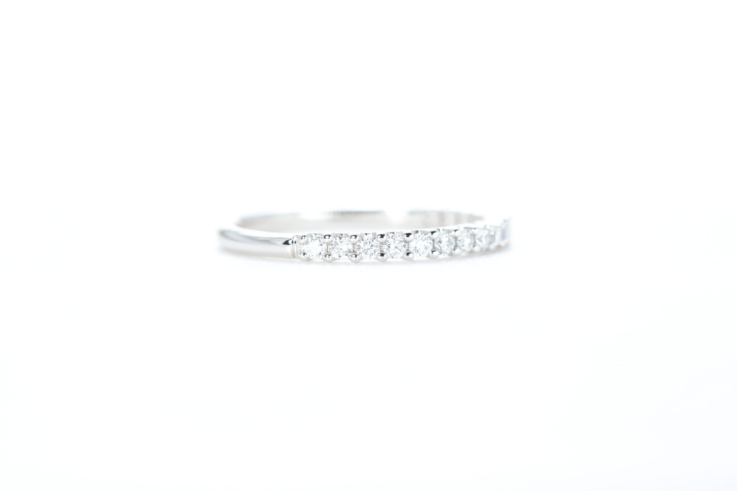 Micro Pavé 1/3 Carat Diamond Ring in 18K White Gold
