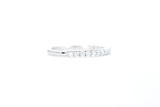 Micro Pavé 1/3 Carat Diamond Ring in 18K White Gold