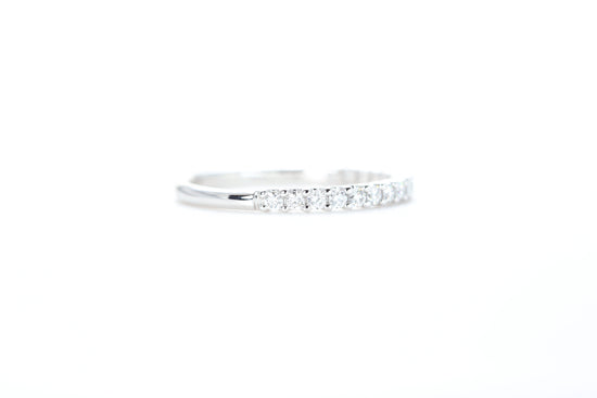 Micro Pavé 1/3 Carat Diamond Ring in 18K White Gold