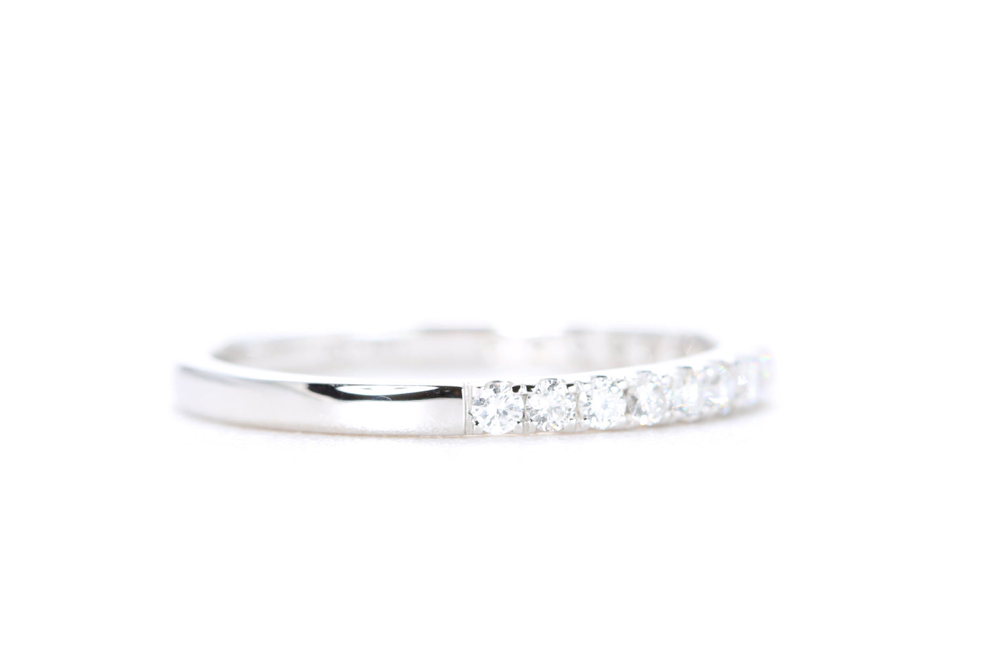 Micro Pavé Diamond Ring 1/3 Carat in White Gold