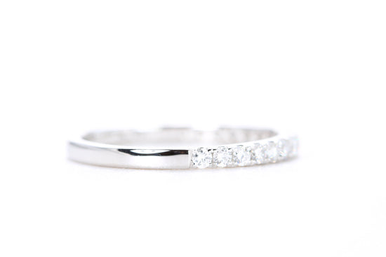 Micro Pavé Diamond Ring 1/3 Carat in White Gold