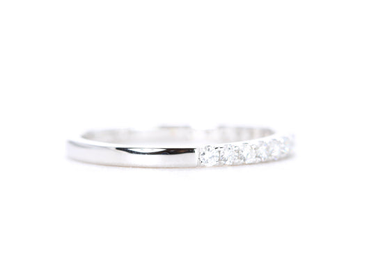 Micro Pavé Diamond Ring 1/3 Carat in White Gold