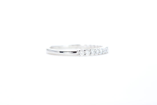 Micro Pavé 1/3 Carat Diamond Ring in 18K White Gold