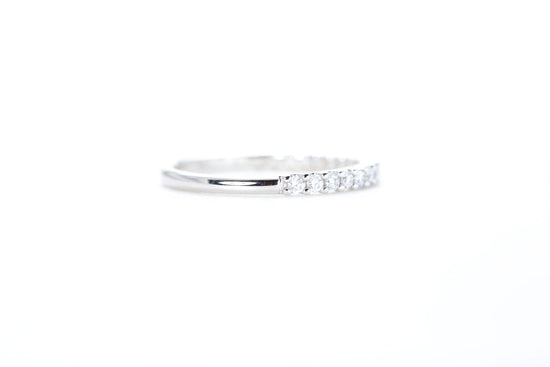 Micro Pavé 1/3 Carat Diamond Ring in 18K White Gold