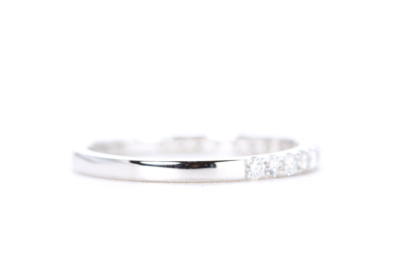 Micro Pavé Diamond Ring 1/3 Carat in White Gold