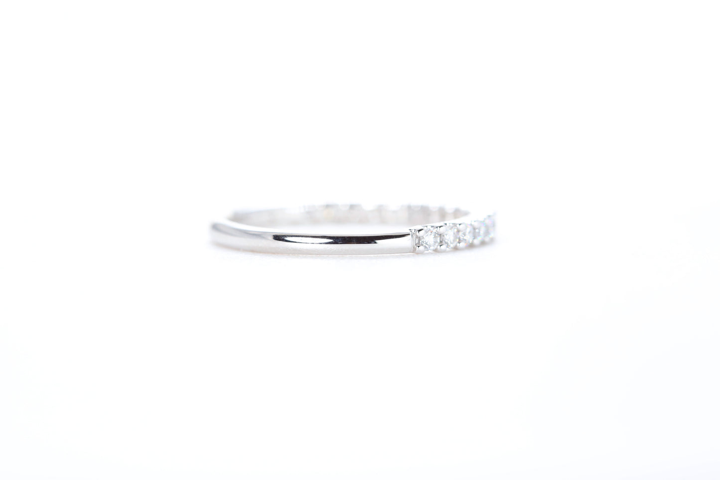 Micro Pavé 1/3 Carat Diamond Ring in 18K White Gold