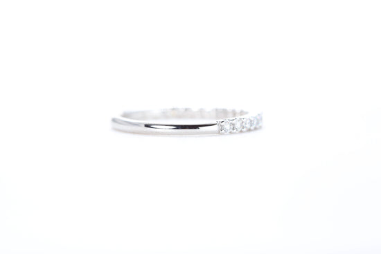 Micro Pavé 1/3 Carat Diamond Ring in 18K White Gold
