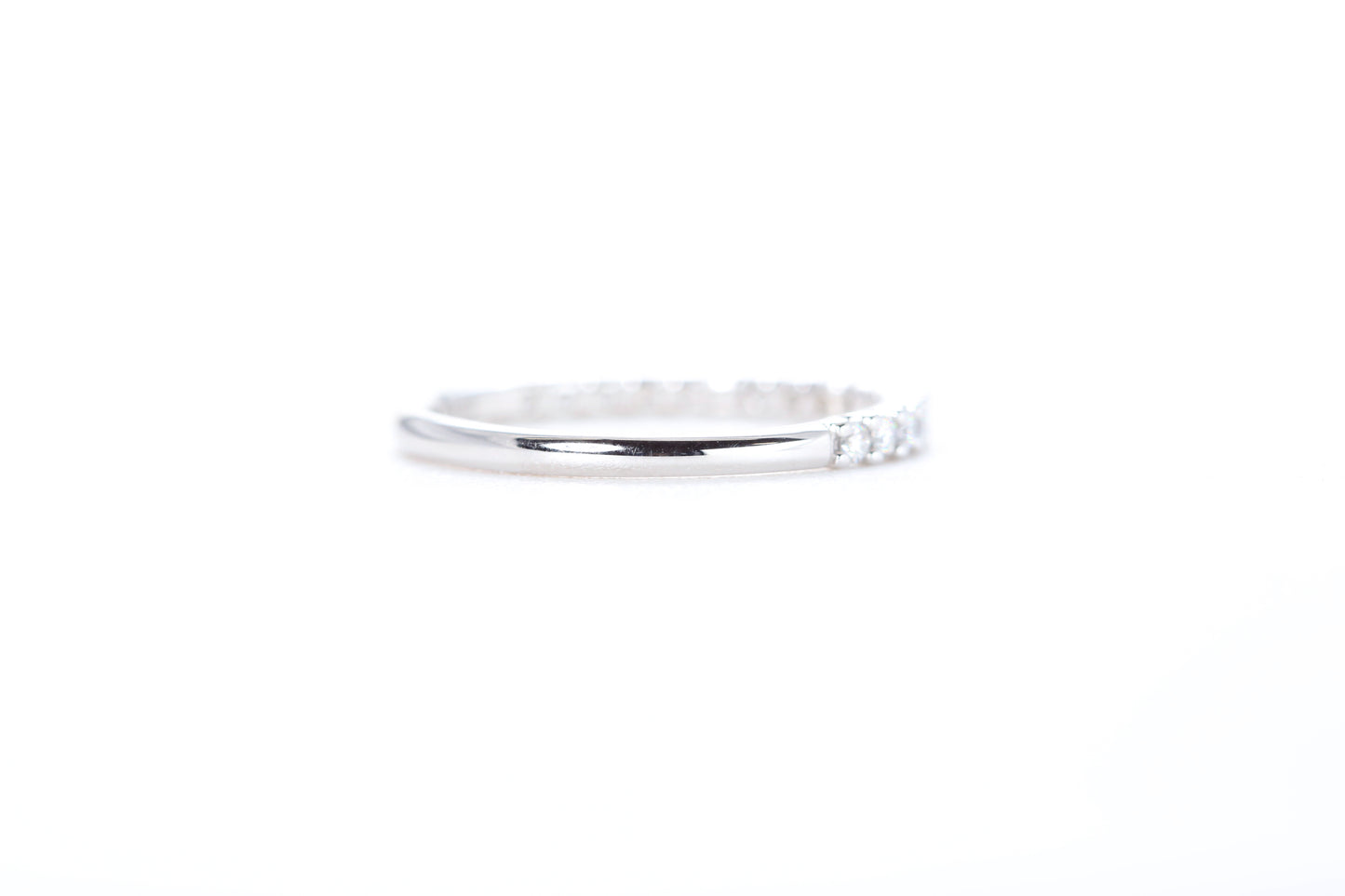 Micro Pavé 1/3 Carat Diamond Ring in 18K White Gold