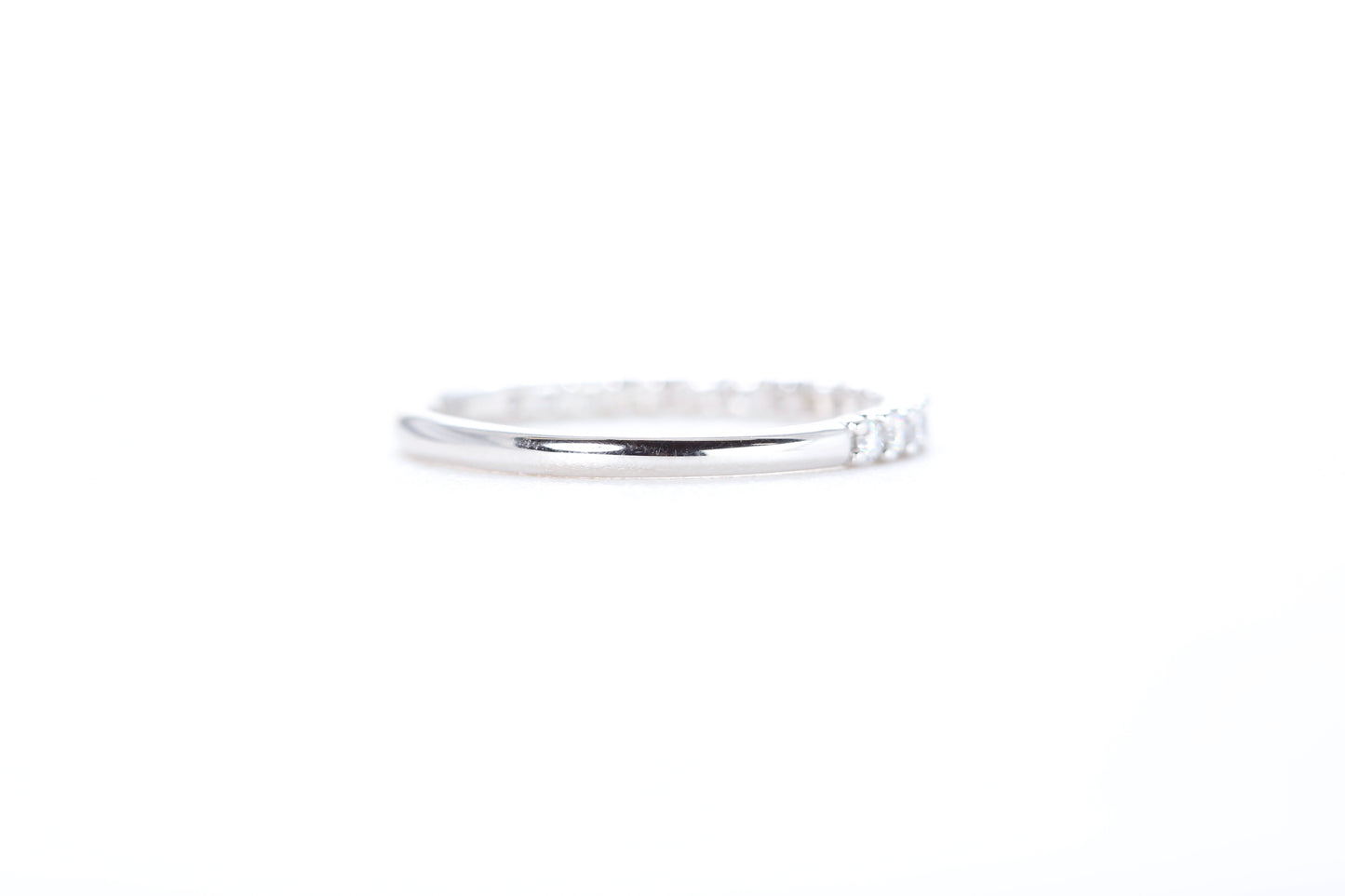 Micro Pavé 1/3 Carat Diamond Ring in 18K White Gold
