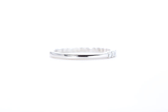 Micro Pavé 1/3 Carat Diamond Ring in 18K White Gold
