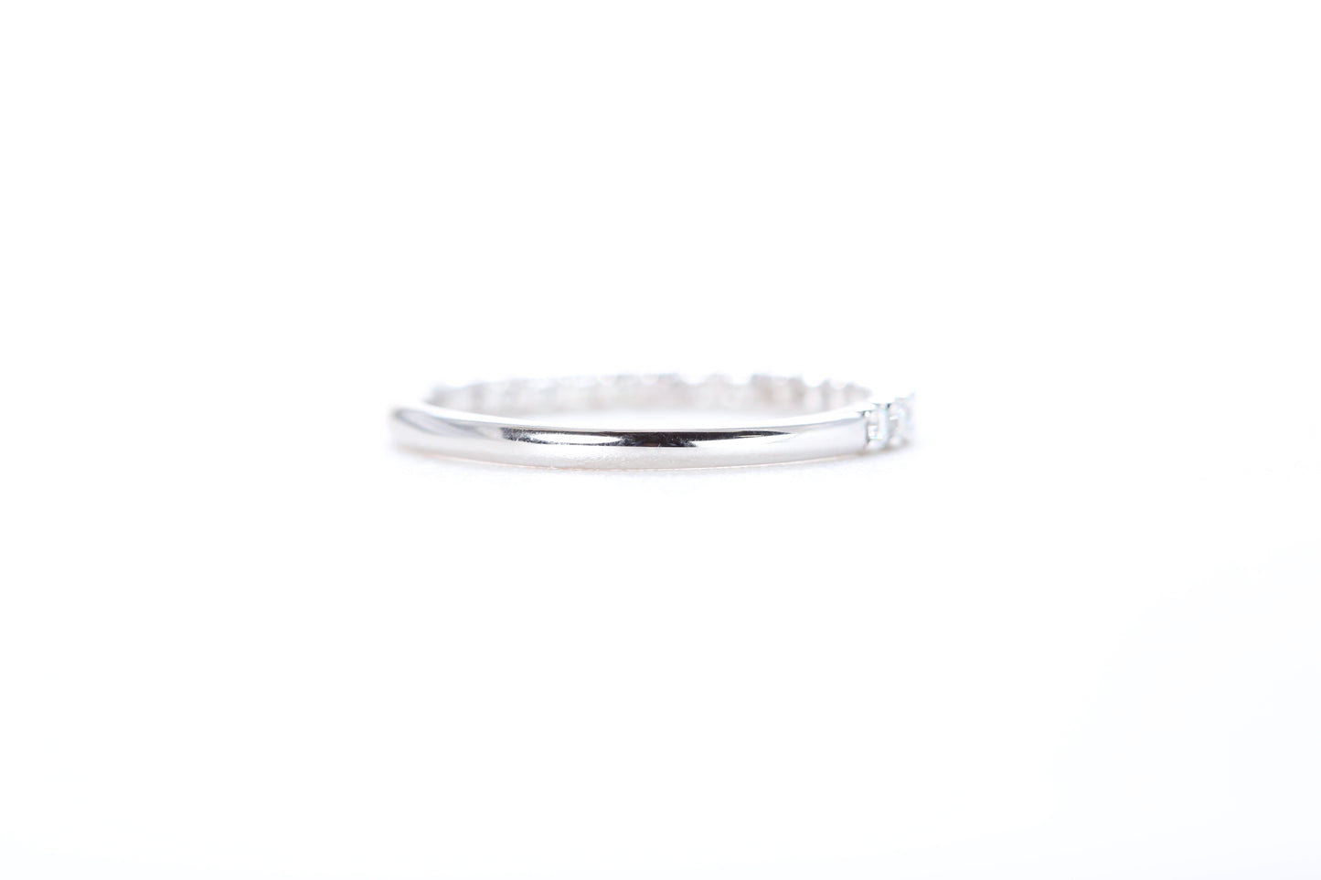 Micro Pavé 1/3 Carat Diamond Ring in 18K White Gold