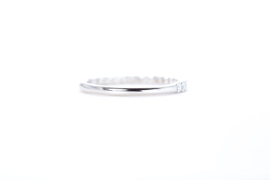 Micro Pavé 1/3 Carat Diamond Ring in 18K White Gold