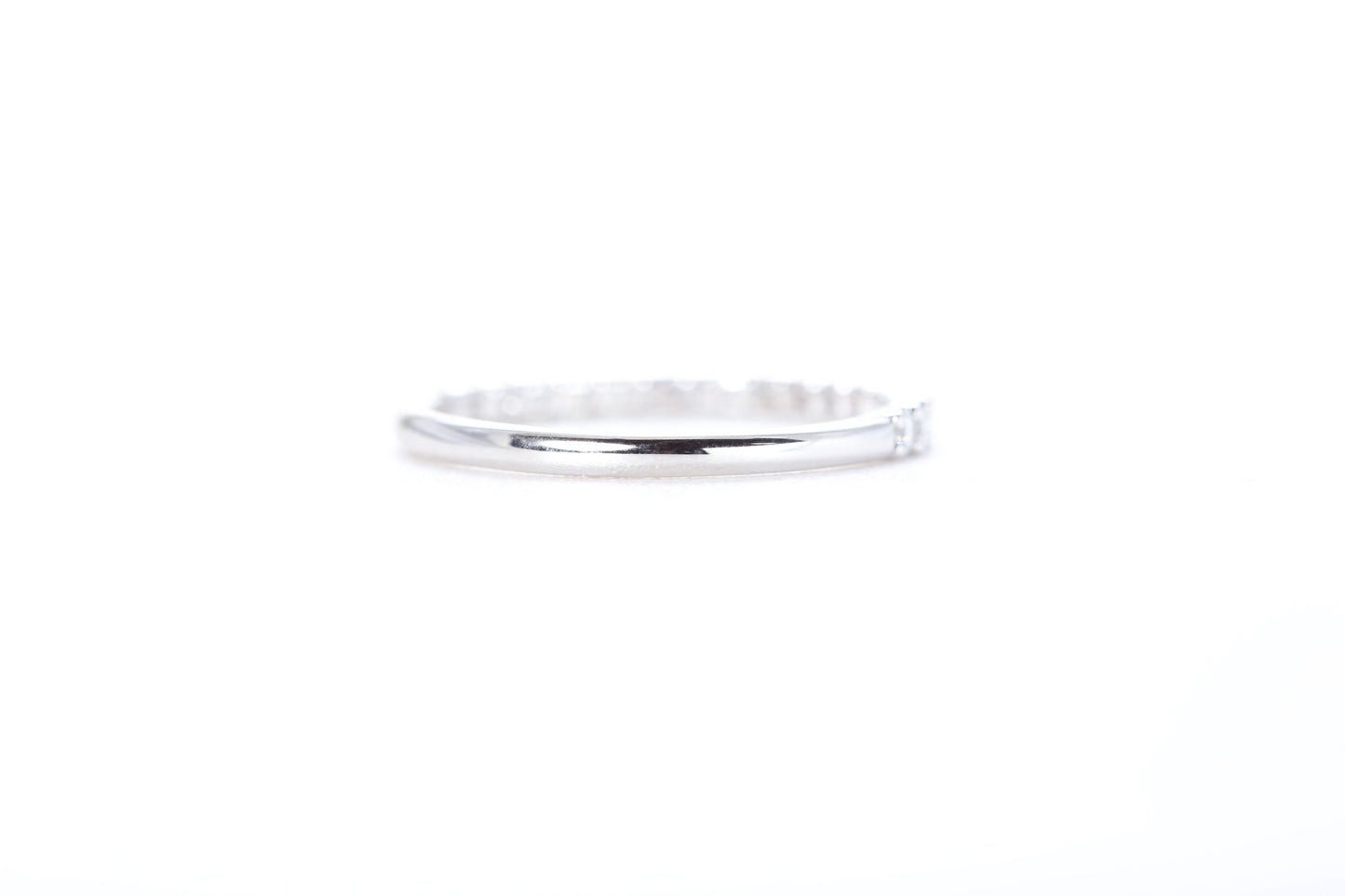 Micro Pavé 1/3 Carat Diamond Ring in 18K White Gold