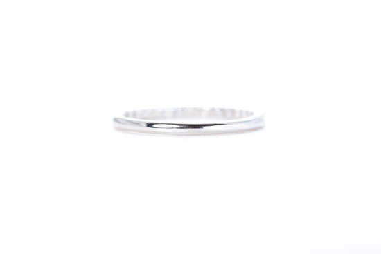 Micro Pavé 1/3 Carat Diamond Ring in 18K White Gold