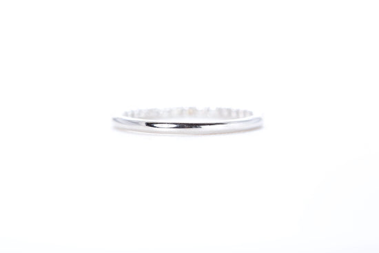 Micro Pavé 1/3 Carat Diamond Ring in 18K White Gold
