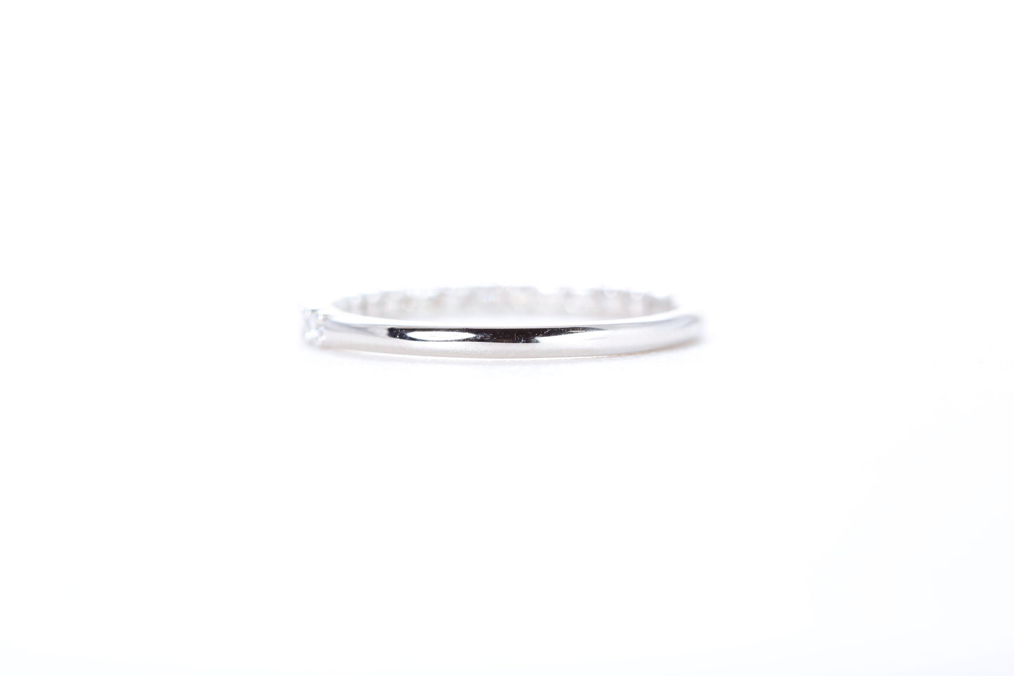 Micro Pavé 1/3 Carat Diamond Ring in 18K White Gold