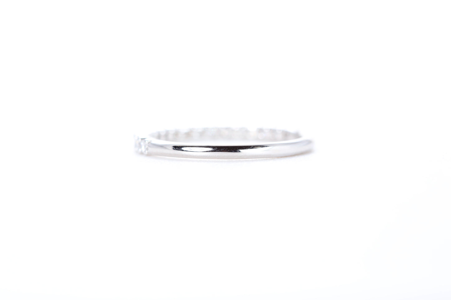 Micro Pavé 1/3 Carat Diamond Ring in 18K White Gold