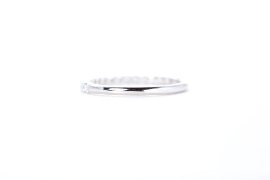 Micro Pavé 1/3 Carat Diamond Ring in 18K White Gold