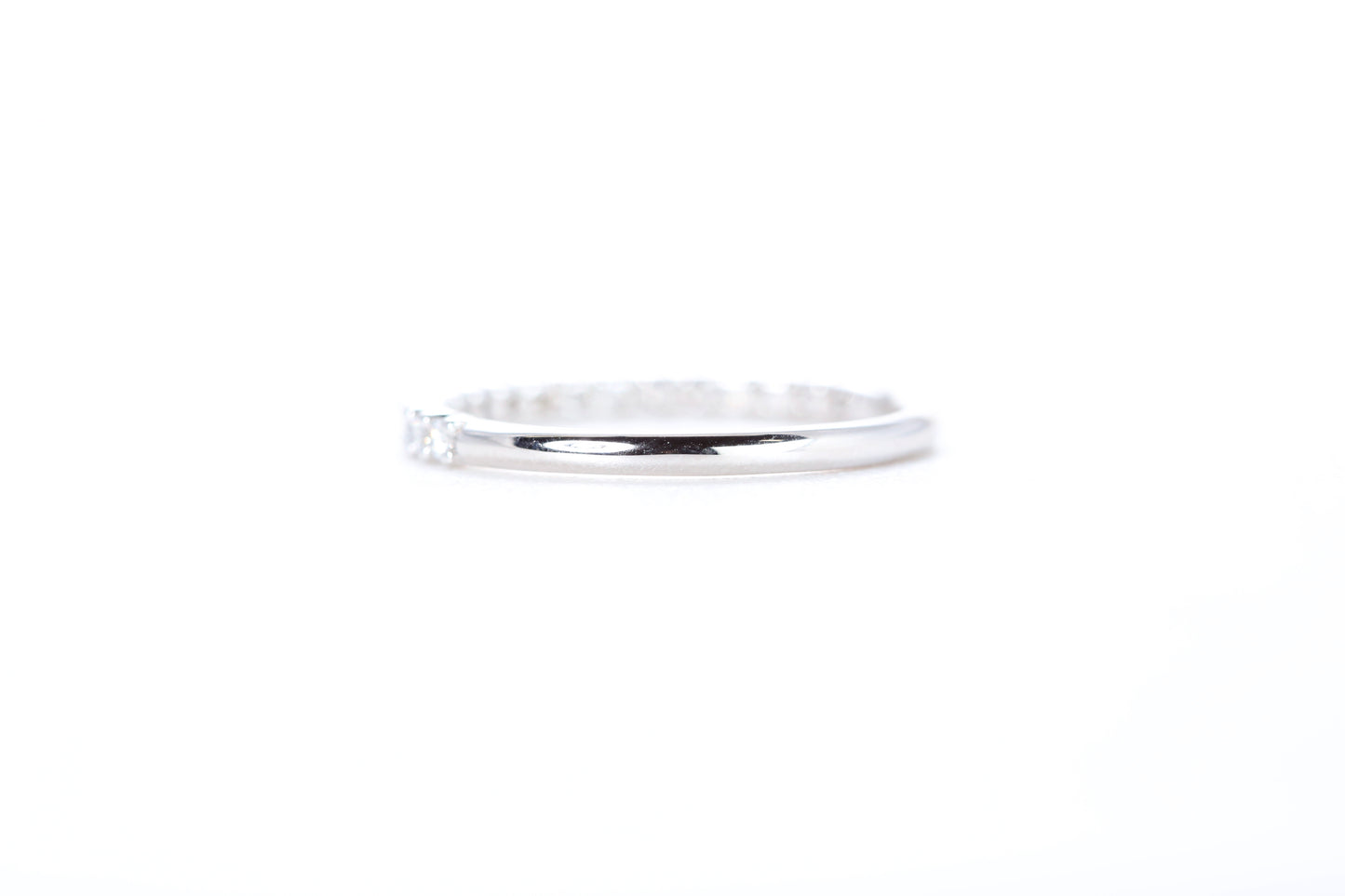 Micro Pavé 1/3 Carat Diamond Ring in 18K White Gold