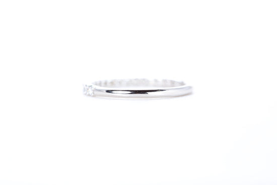 Micro Pavé 1/3 Carat Diamond Ring in 18K White Gold