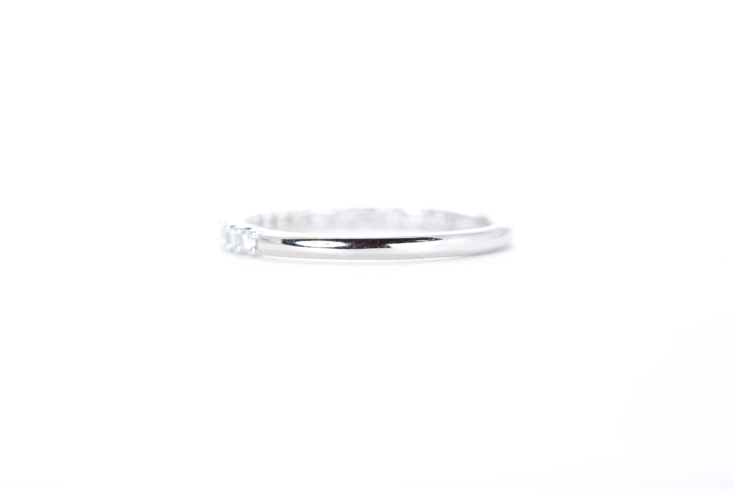 Micro Pavé 1/3 Carat Diamond Ring in 18K White Gold