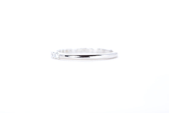 Micro Pavé 1/3 Carat Diamond Ring in 18K White Gold