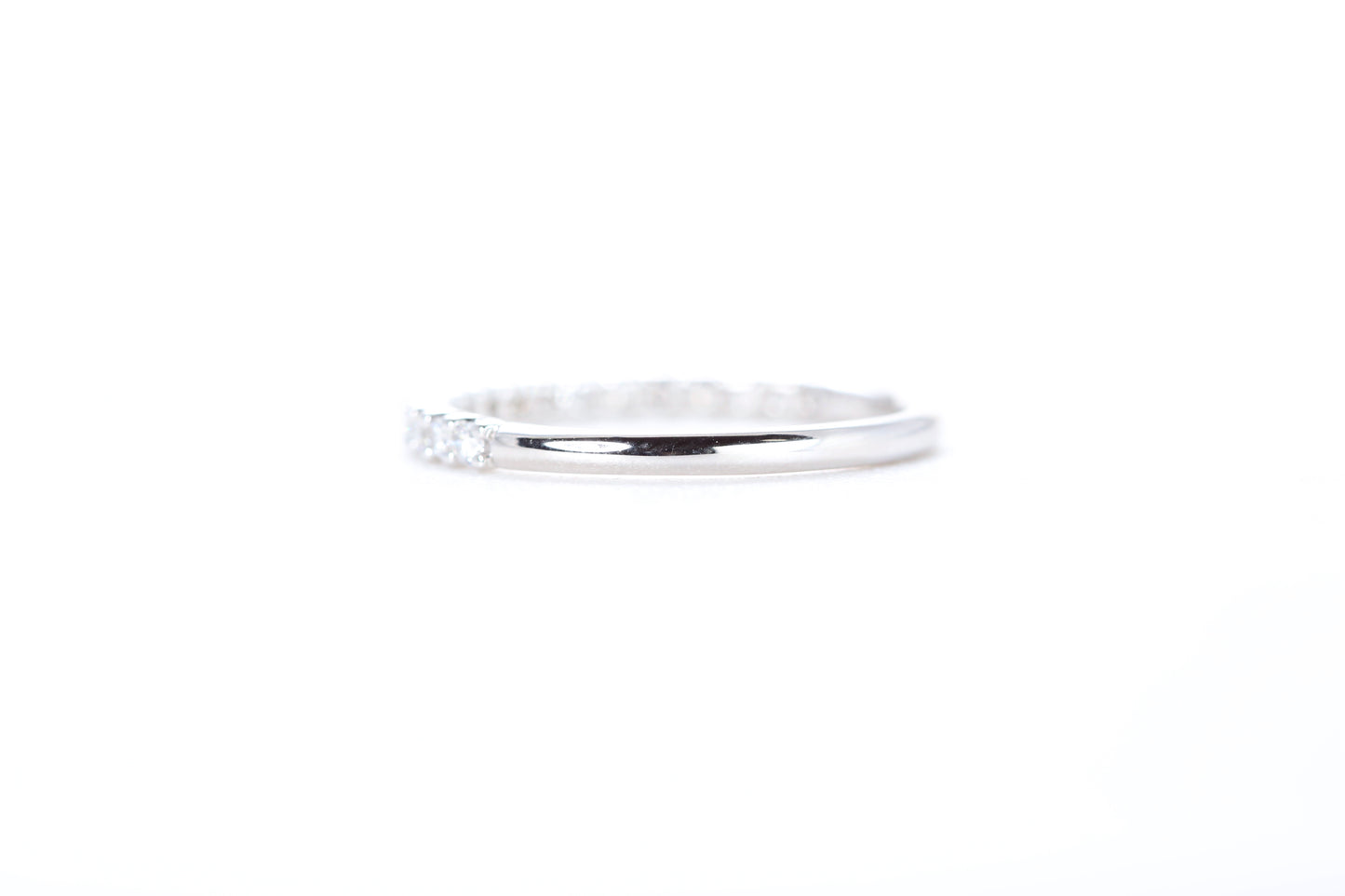 Micro Pavé 1/3 Carat Diamond Ring in 18K White Gold