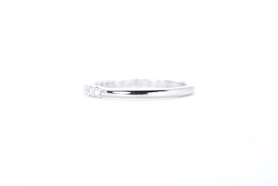 Micro Pavé 1/3 Carat Diamond Ring in 18K White Gold