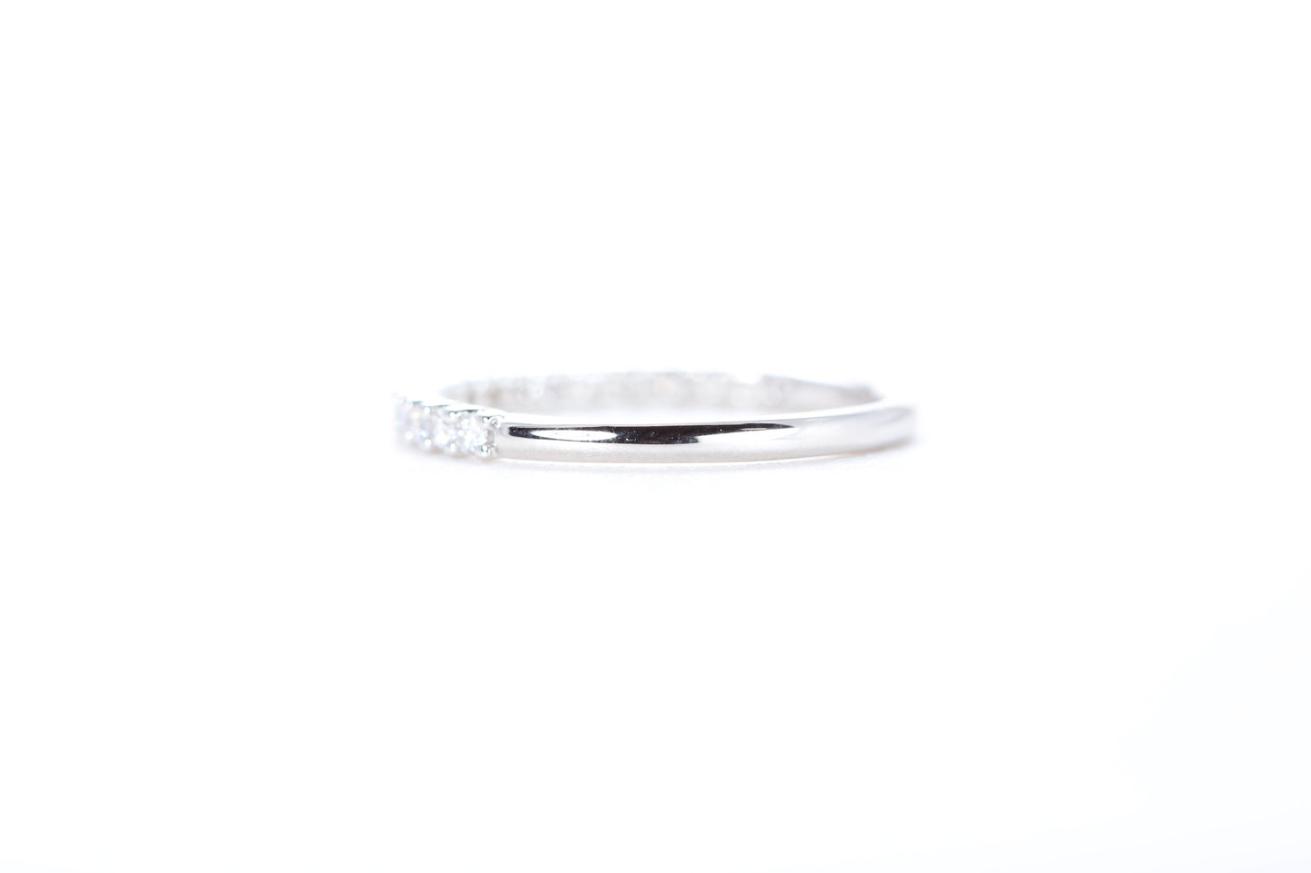 Micro Pavé 1/3 Carat Diamond Ring in 18K White Gold