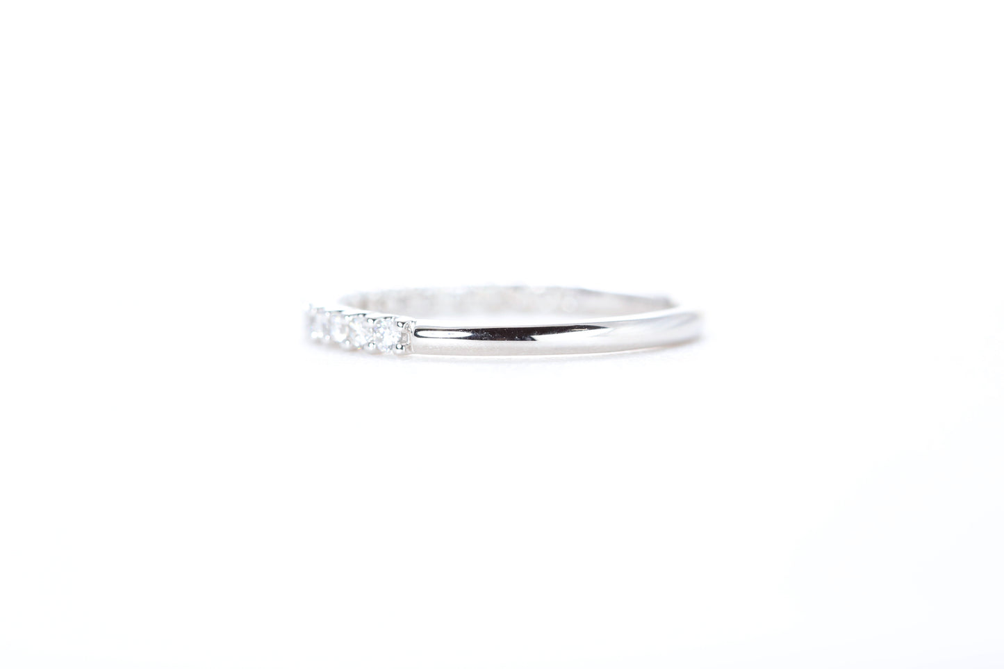 Micro Pavé 1/3 Carat Diamond Ring in 18K White Gold